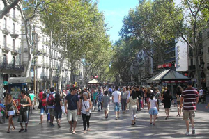 La Rambla en Barcelona